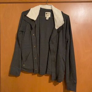 Grey Billabong Zip-Up, Size Medium